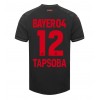 Bayer Leverkusen Edmond Tapsoba #12 Hemmatröja 2023-24 Korta ärmar